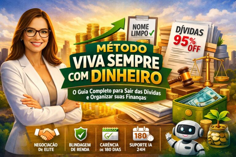 Curso Viva Sempre com Dinheiro Nadia Pace O Guia Completo para Sair das Dívidas e Organizar suas Finanças.