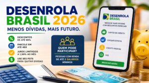 Desenrola Brasil 2026 como funciona o novo programa, quem pode participar e como renegociar dívidas.